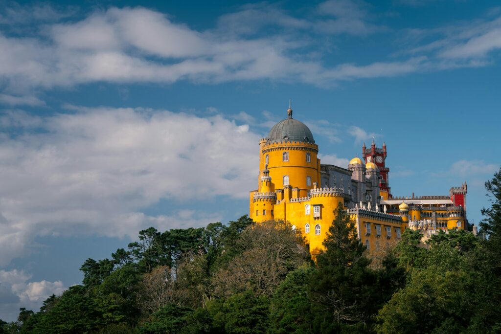 Palácio da Pena em Sintra durante um tour privado em Portugal